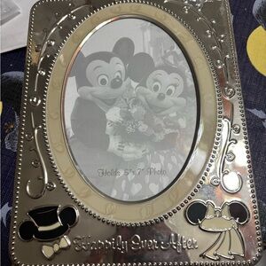 Disney Parks Exclusive Metal 5X7 Wedding Picture Frame